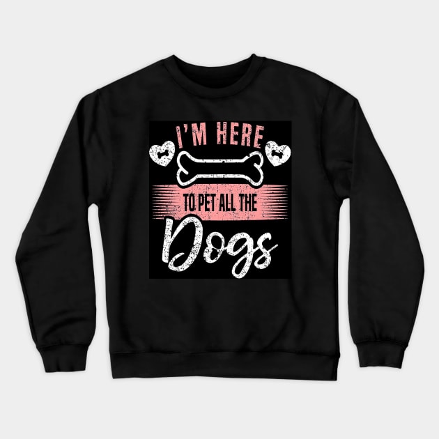 Pet the Dogs Crewneck Sweatshirt by bayamba